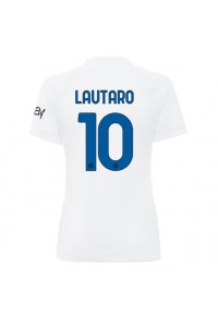 Fotbalové Dres Inter Milan Lautaro Martinez #10 Dámské Venkovní Oblečení 2023-24 Krátký Rukáv